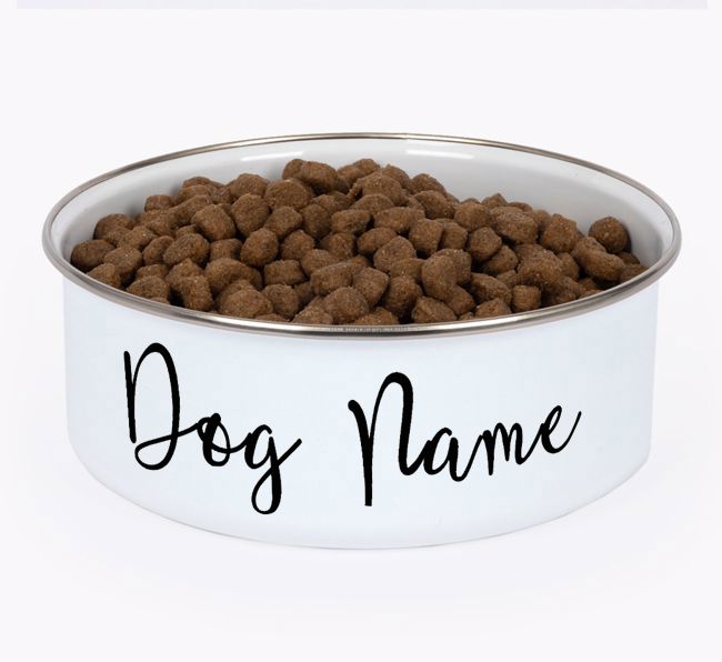 Script Name: Personalized {breedFullName} Enamel Dog Bowl